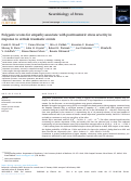 Cover page: Polygenic scores for empathy associate with posttraumatic stress severity in response to certain traumatic events.