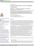 Cover page: VolcanoFinder: Genomic scans for adaptive introgression