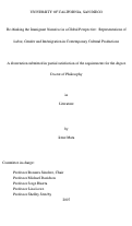 Cover page: Re-thinking the immigrant narrative in a global perspective : representations of labor, gender and im/migration in contemporary cultural productions