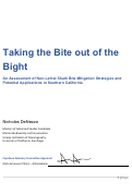 Cover page: Taking the Bite out of the Bight: An Assessment of Non-Lethal Shark Bite Mitigation Strategies and Potential Applications in Southern California.