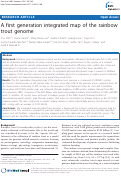 Cover page: A first generation integrated map of the rainbow trout genome