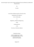Cover page: Advanced Organic Vapor Cycles for Improving Thermal Conversion Efficiency in Renewable Energy Systems