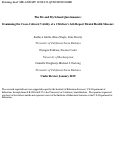 Cover page: The Me and My School Questionnaire: Examining the cross-cultural validity of a children’s self-report mental health measure