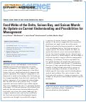 Cover page: Food Webs of the Delta, Suisun Bay, and Suisun Marsh: An Update on Current Understanding and Possibilities for Management