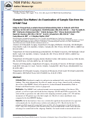 Cover page: (Sample) Size Matters! An Examination of Sample Size From the SPRINT Trial Study to Prospectively Evaluate Reamed Intramedullary Nails in Patients With Tibial Fractures