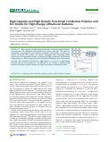 Cover page: High Capacity and High Density Functional Conductive Polymer and SiO Anode for High-Energy Lithium-Ion Batteries