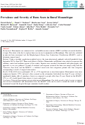 Cover page: Prevalence and Severity of Burn Scars in Rural Mozambique