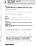 Cover page: X-Ray-Induced Acoustic Computed Tomography (XACT): Initial Experiment on Bone Sample