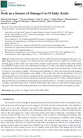 Cover page: Pork as a Source of Omega-3 (n-3) Fatty Acids.