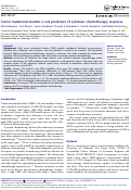 Cover page: Tumor mutational burden is not predictive of cytotoxic chemotherapy response