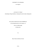 Cover page: ¿Listo para el colegio? Examining college readiness among newcomer Latino immigrants