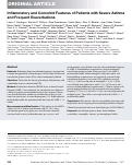 Cover page: Inflammatory and Comorbid Features of Patients with Severe Asthma and Frequent Exacerbations