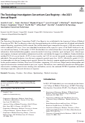 Cover page: The Toxicology Investigators Consortium Case Registry—the 2021 Annual Report