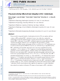 Cover page: Physical Activity Affects Brain Integrity in HIV+ Individuals