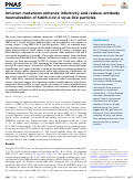 Cover page: Omicron mutations enhance infectivity and reduce antibody neutralization of SARS-CoV-2 virus-like particles