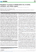 Cover page: Regulation of protein O-GlcNAcylation by circadian, metabolic, and cellular signals