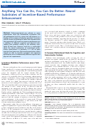 Cover page: Anything You Can Do, You Can Do Better: Neural Substrates of Incentive-Based Performance Enhancement