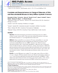 Cover page: Correlates and Responsiveness to Change of Measures of Skin and Musculoskeletal Disease in Early Diffuse Systemic Sclerosis