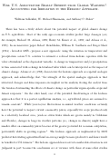 Cover page: Will U.S. Agriculture Really Benefit from Global Warming?  Accounting for Irrigation in the Hedonic Approach