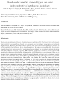 Cover page: Reach-scale bankfull channel types can exist independently of catchment hydrology