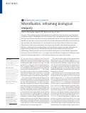 Cover page: Microfluidics: reframing biological enquiry