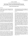 Cover page: Not So Sweet: A Case of Acute Febrile Neutrophilic Dermatosis