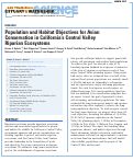 Cover page: Population and Habitat Objectives for Avian Conservation in California's Central Valley Riparian Ecosystems