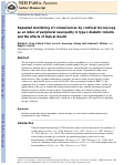 Cover page: Repeated monitoring of corneal nerves by confocal microscopy as an index of peripheral neuropathy in type‐1 diabetic rodents and the effects of topical insulin