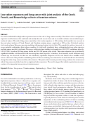 Cover page: Low radon exposures and lung cancer risk: joint analysis of the Czech, French, and Beaverlodge cohorts of uranium miners