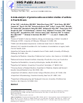 Cover page: A meta-analysis of genome-wide association studies of asthma in Puerto Ricans