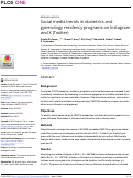 Cover page: Social media trends in obstetrics and gynecology residency programs on Instagram and X (Twitter).