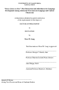 Cover page: “Vamos Juntos en Esto”: Peer Interaction and Affordances for Language Development among Adolescent Newcomers in Language and Content Classrooms