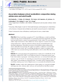 Cover page: Association between school racial/ethnic composition during adolescence and adult health.