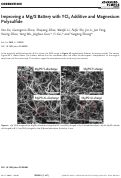 Cover page: Improving a Mg/S Battery with YCl3 Additive and Magnesium Polysulfide