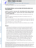 Cover page: Iron-related markers are associated with infection after liver transplantation.