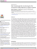 Cover page: Non-invasive genetic monitoring for the threatened valley elderberry longhorn beetle