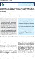 Cover page: How to assess the absence of a species? A revision of the geographical range of the horned sea star, Protoreaster nodosus (Echinodermata; Asteroidea)