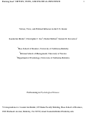 Cover page: Virtues, Vices, and Political Influence in the U.S. Senate