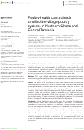 Cover page: Poultry health constraints in smallholder village poultry systems in Northern Ghana and Central Tanzania.