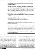 Cover page: Complete genome sequence of Rhodothermus marinus type strain (R-10T)