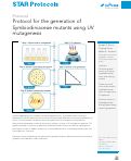 Cover page: Protocol for the generation of Symbiodiniaceae mutants using UV mutagenesis.