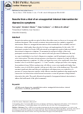 Cover page: Results from a trial of an unsupported internet intervention for depressive symptoms