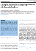 Cover page: A recalcitrant case of Jacquet erosive diaper dermatitis after surgery for Hirschsprung disease in a boy with Waardenburg-Shah syndrome