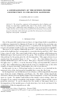 Cover page: A generalization of the Epstein-Penner construction to projective manifolds