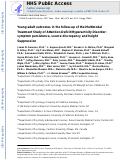 Cover page: Young adult outcomes in the follow‐up of the multimodal treatment study of attention‐deficit/hyperactivity disorder: symptom persistence, source discrepancy, and height suppression