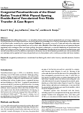 Cover page: Congenital Pseudoarthrosis of the Distal Radius Treated With Physeal-Sparing Double-Barrel Vascularized Free Fibula Transfer: A Case Report