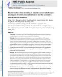 Cover page: Bladder surface dose modeling in prostate cancer radiotherapy: An analysis of motion‐induced variations and the cumulative dose across the treatment