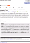 Cover page: Trends and Disparities in Coronary Artery Disease and Obesity-Related Mortality in the United States From 1999-2022.