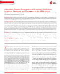 Cover page: Association Between Homocysteine and Vascular Calcification Incidence, Prevalence, and Progression in the MESA Cohort