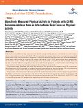 Cover page: Objectively Measured Physical Activity in Patients with COPD: Recommendations from an International Task Force on Physical Activity.